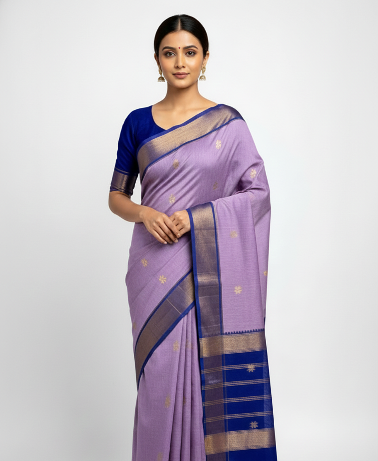 Maheswari Silk Cotton Sarees Premium silk cotton materials weaved