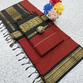 Premium Kalyani Cotton Checked Saree