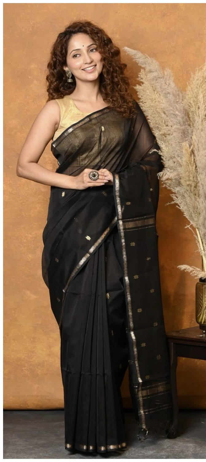 Maheswari Silk Cotton Sarees Premium silk cotton materials weaved