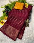 Classic Zari Lined Dola Silk Saree