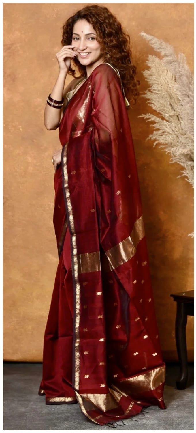 Maheswari Silk Cotton Sarees Premium silk cotton materials weaved